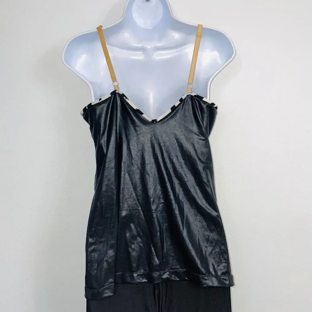 Revolution Dancewear 0417 Womens M Dance Black One Piece Competition Theatre